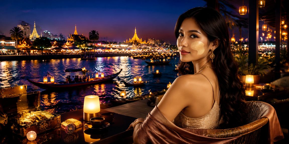 ရန်ကုန်မြို့တွင်း 108sode အက်ပ်ကို အသုံးပြုပြီး စိတ်ပျော်ရွှင်နေသော အသုံးပြုသူ
